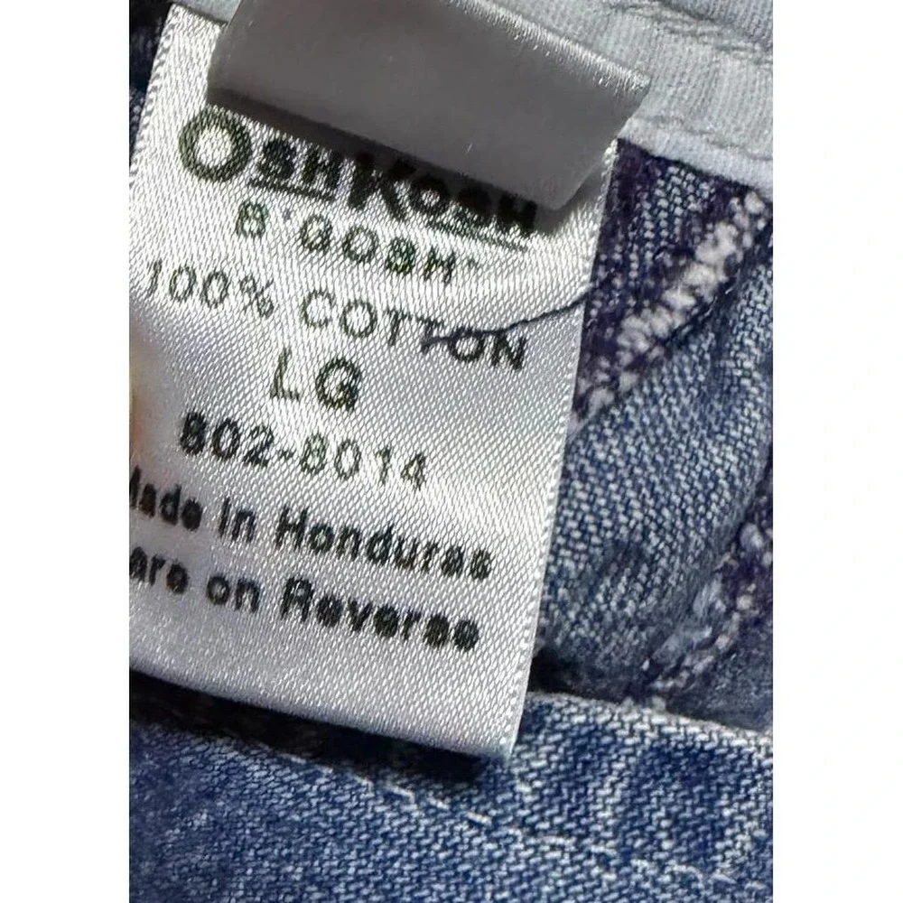 Vintage OshKosh B'Gosh Overalls 12 Months Blue Denim Bib Carpenter Baby